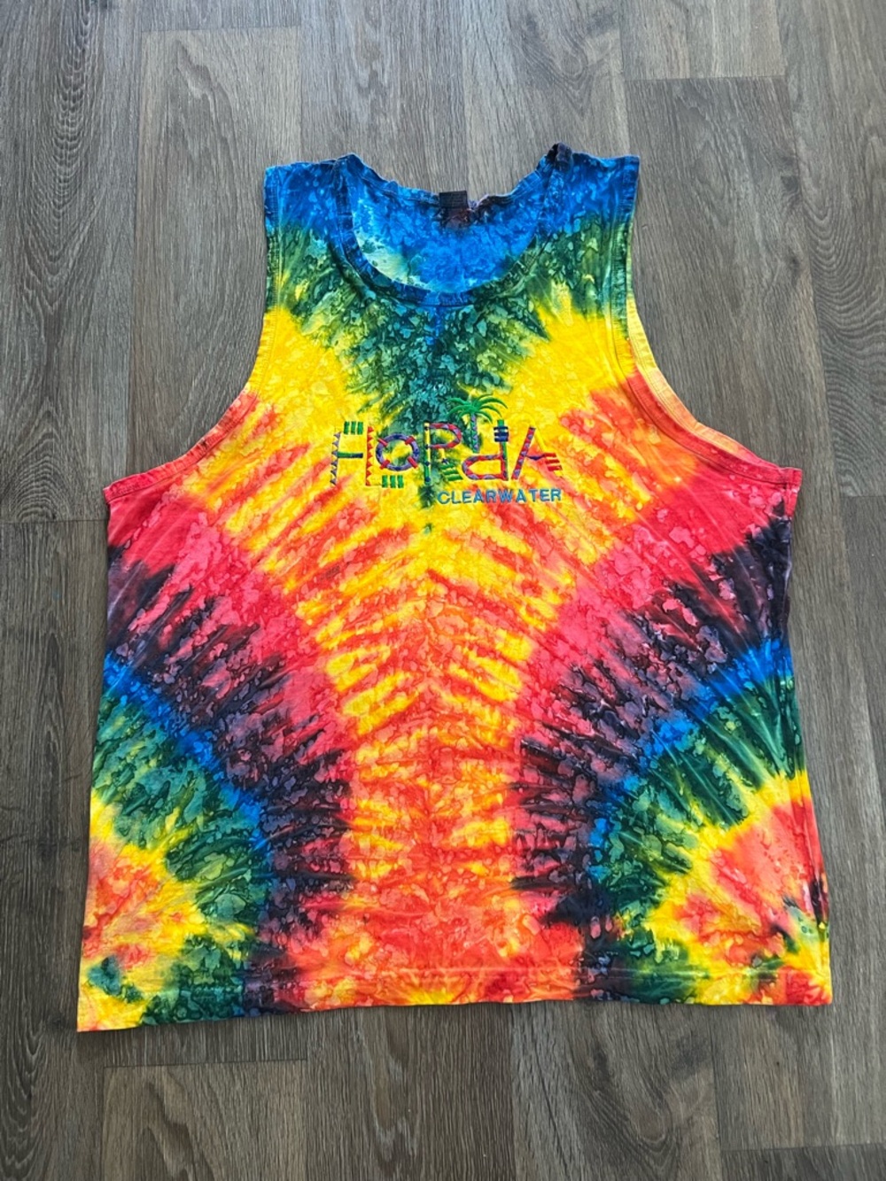 Florida Clearwater Tie-Dye Sleeveless Tee - Multicolor/A273